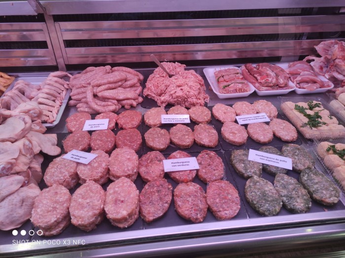 Hamburguesa de pollo con zanahoria