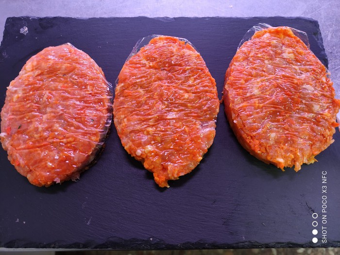 Hamburguesa de pollo con queso